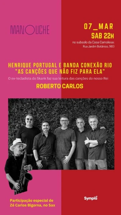 Henrique Portugal homenageia Roberto Carlos no Rio