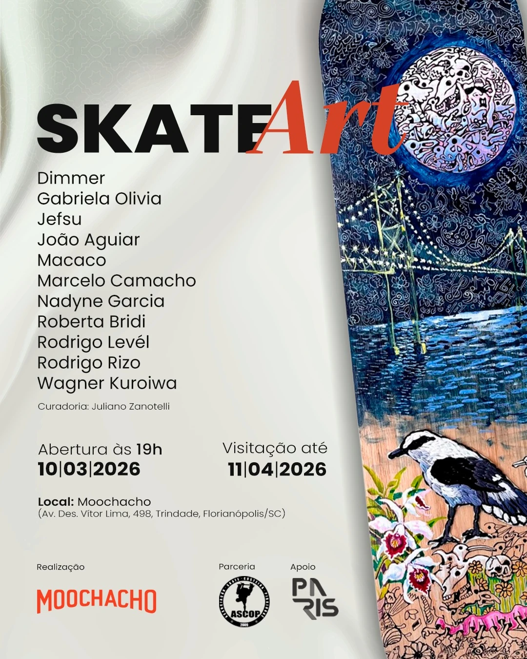 Shapes viram arte e ação social em Florianópolis