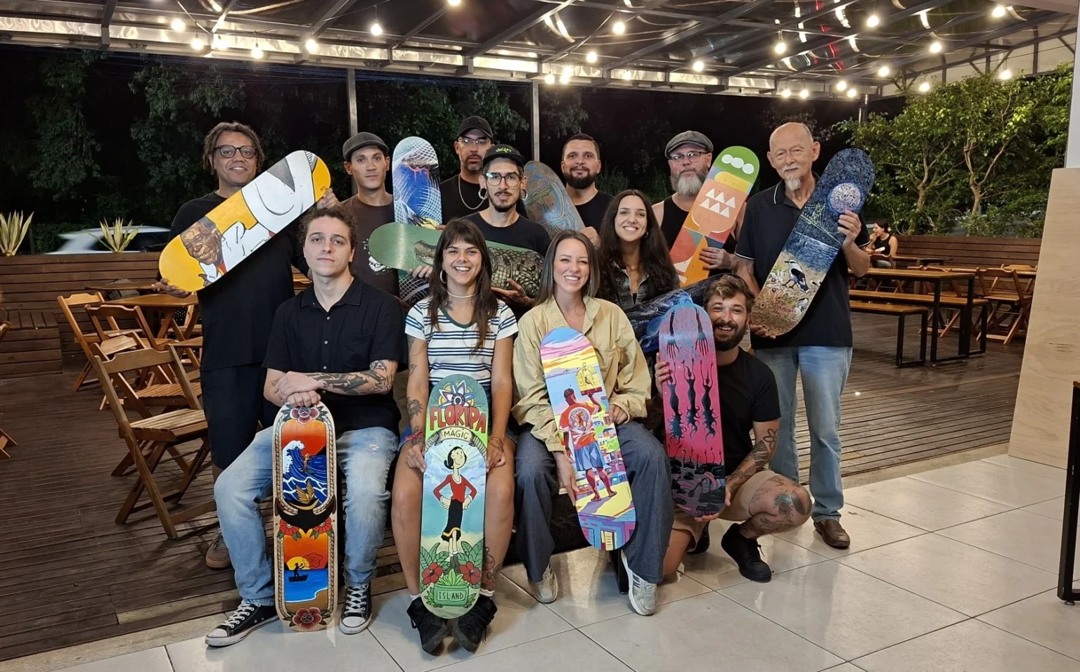 Skate Art abre dia de mar o no Moochacho em Florian polis. cr dito Juliano Zanotelli
