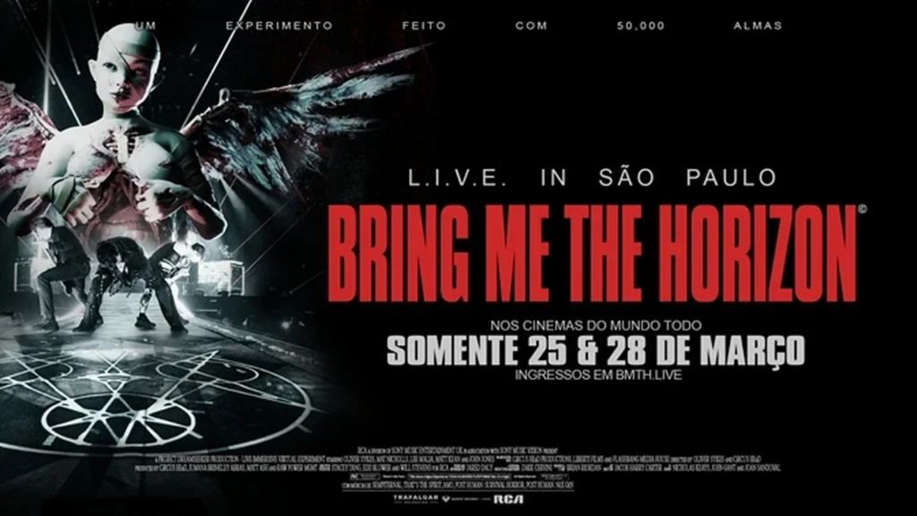 Bring Me The Horizon leva show histórico de SP aos cinemas
