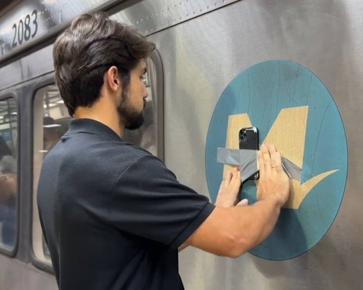 Gabriel Gonti viraliza com vídeo criativo no metrô do Rio - Foto: Divulgação
