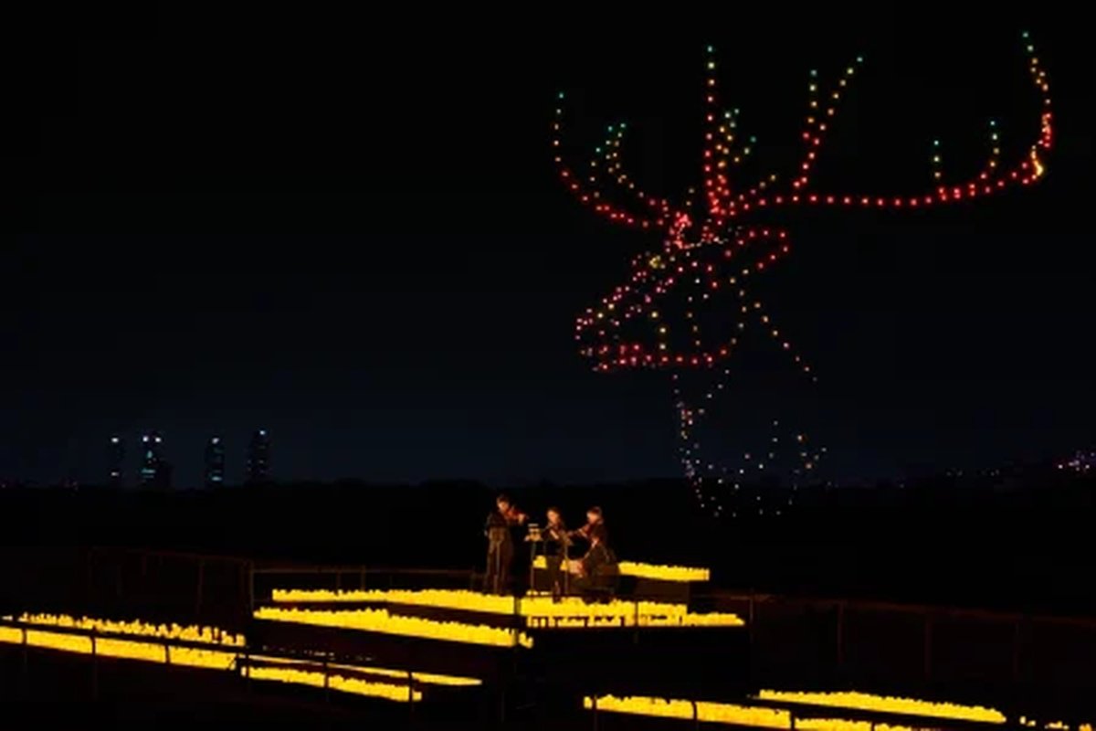 DroneArt Show vai iluminar o céu do Rio com drones e música clássica - Foto: Divulgação