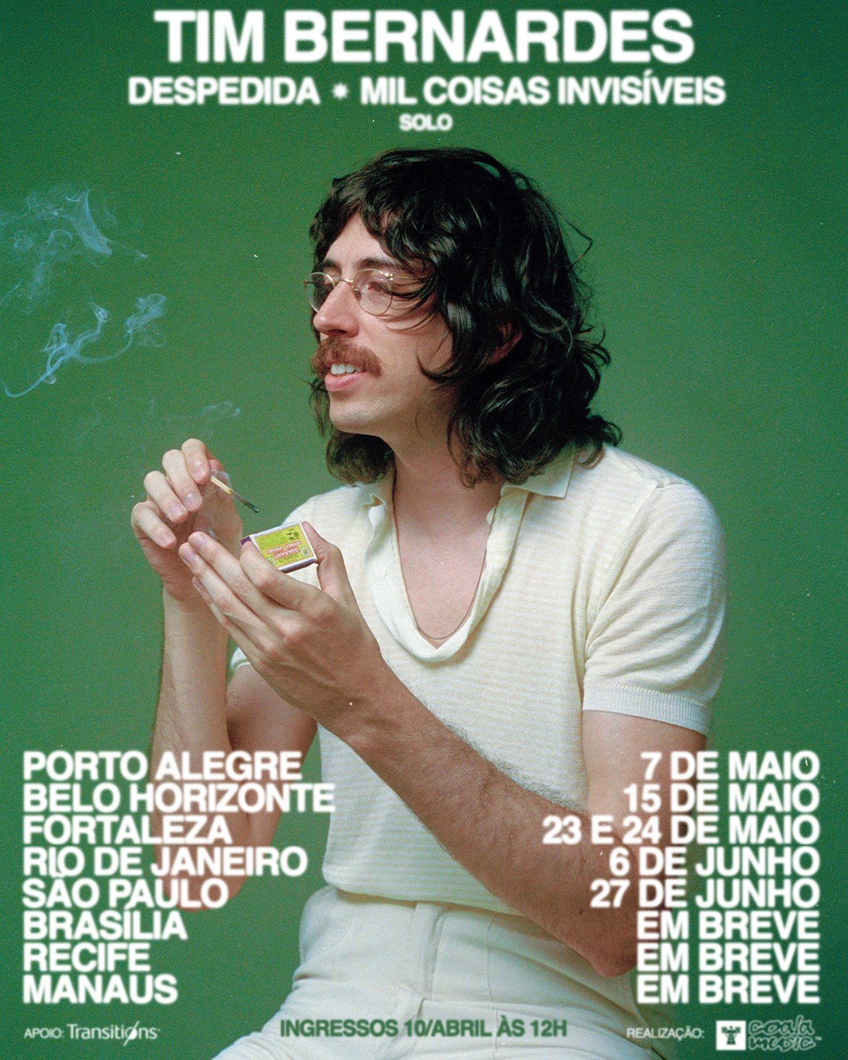 Tim Bernardes anuncia turnê final de "Mil Coisas Invisíveis"