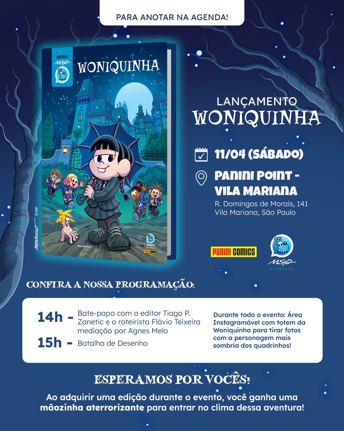 Woniquinha chega com lançamento e brincadeiras na Panini SP