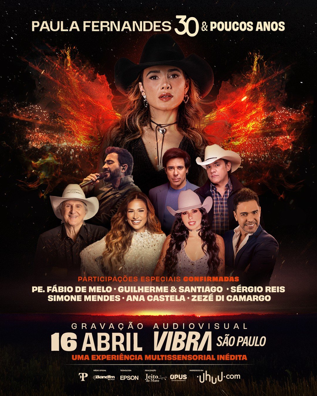 Paula Fernandes reúne seis estrelas em show histórico 2 Paula Fernandes reúne seis estrelas em show histórico