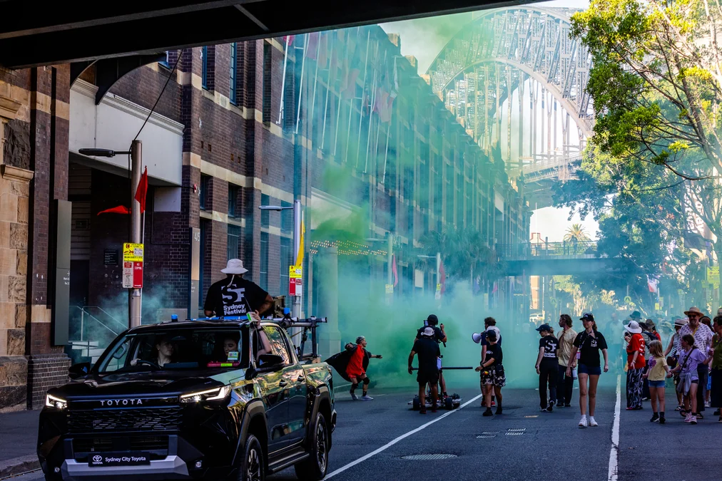 A rua vira set de cinema no coração do Rio