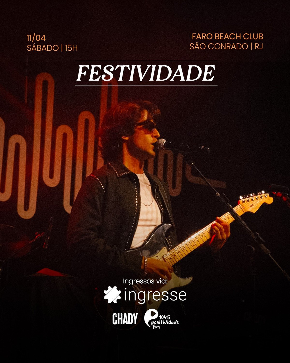 Chady no Rio: show após dividir palco com Paulo Ricardo