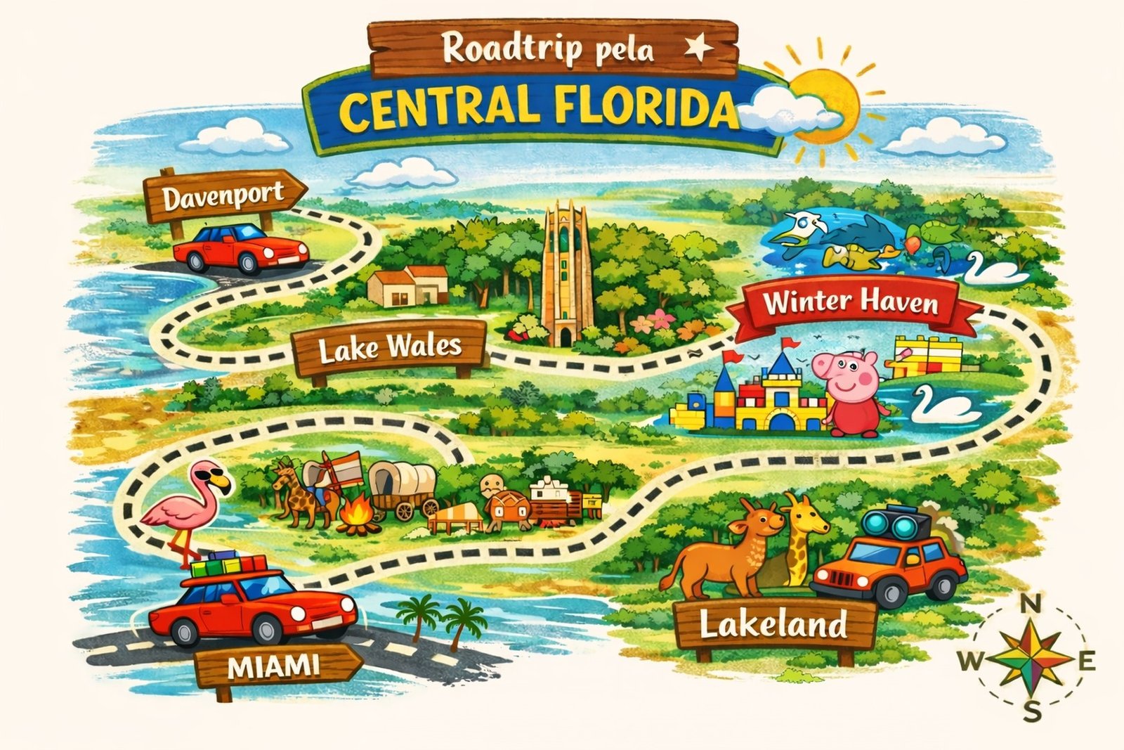 De Miami a Lakeland: a roadtrip que surpreende na Flórida