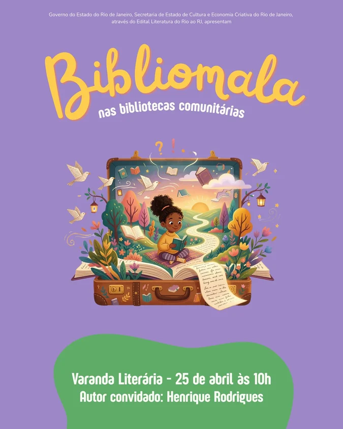 Bibliomala leva leitura para as periferias do RJ