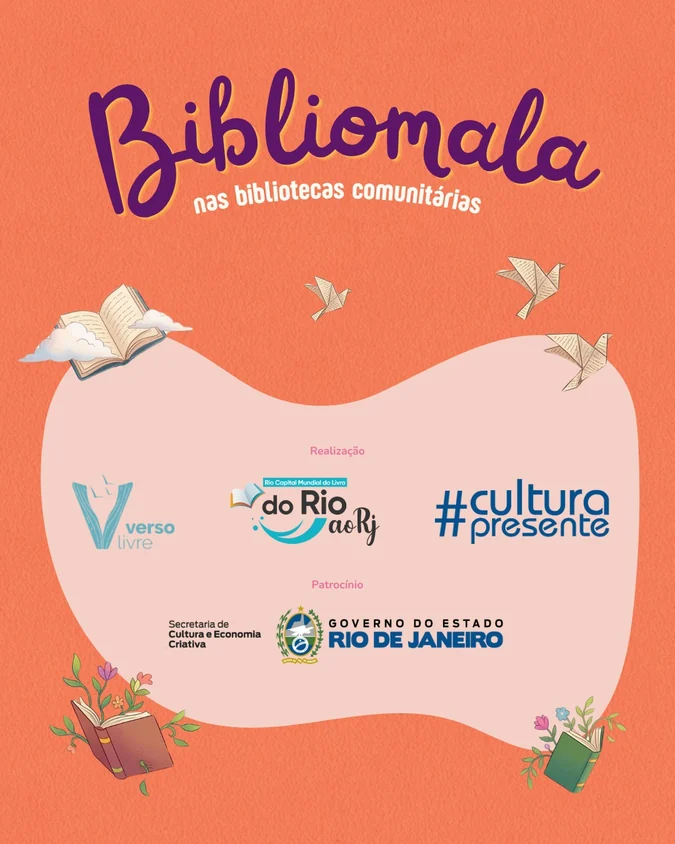 Bibliomala leva leitura para as periferias do RJ