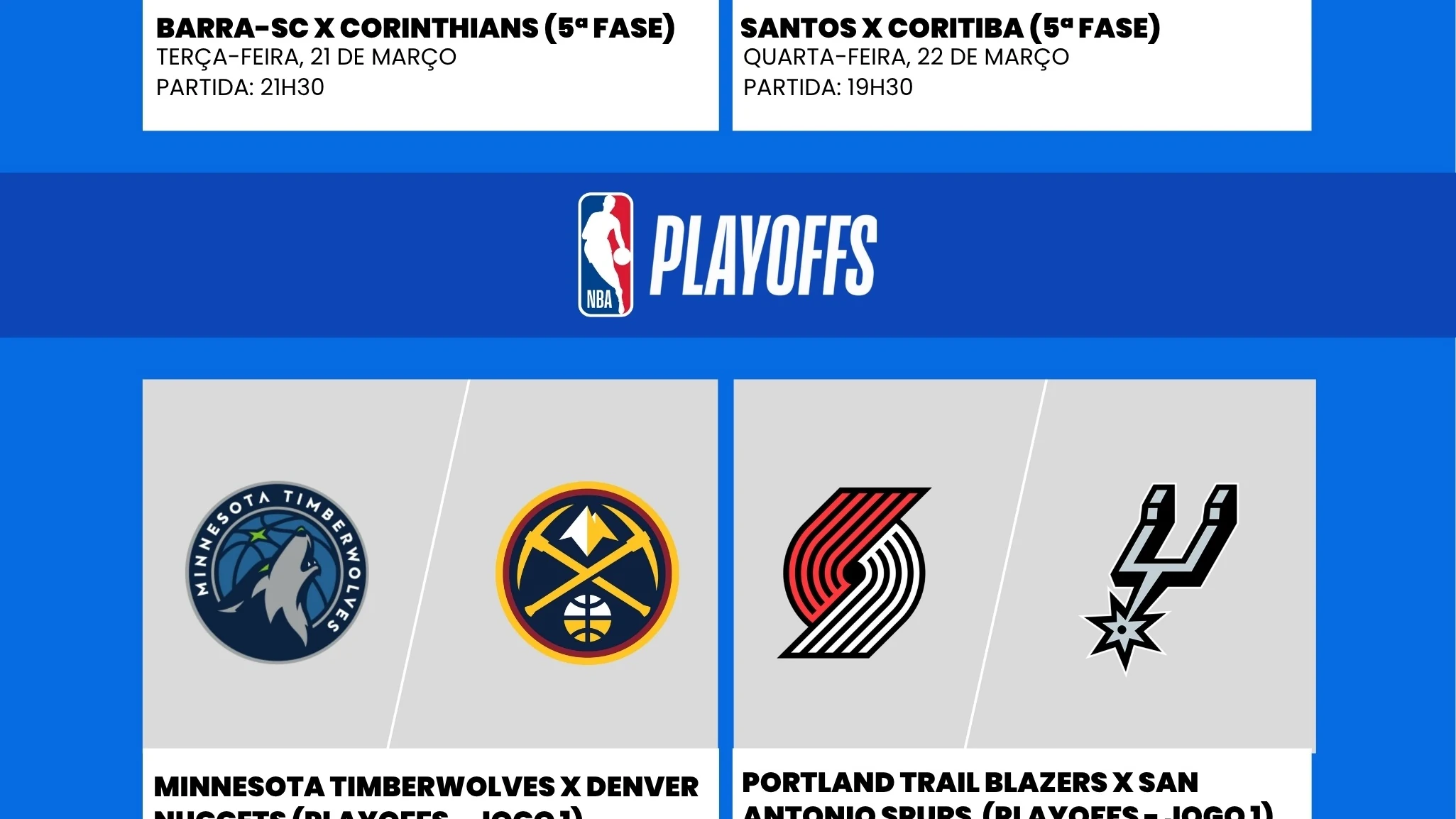 Brasileirão, Copa do Brasil e NBA no Prime Video este fim de semana