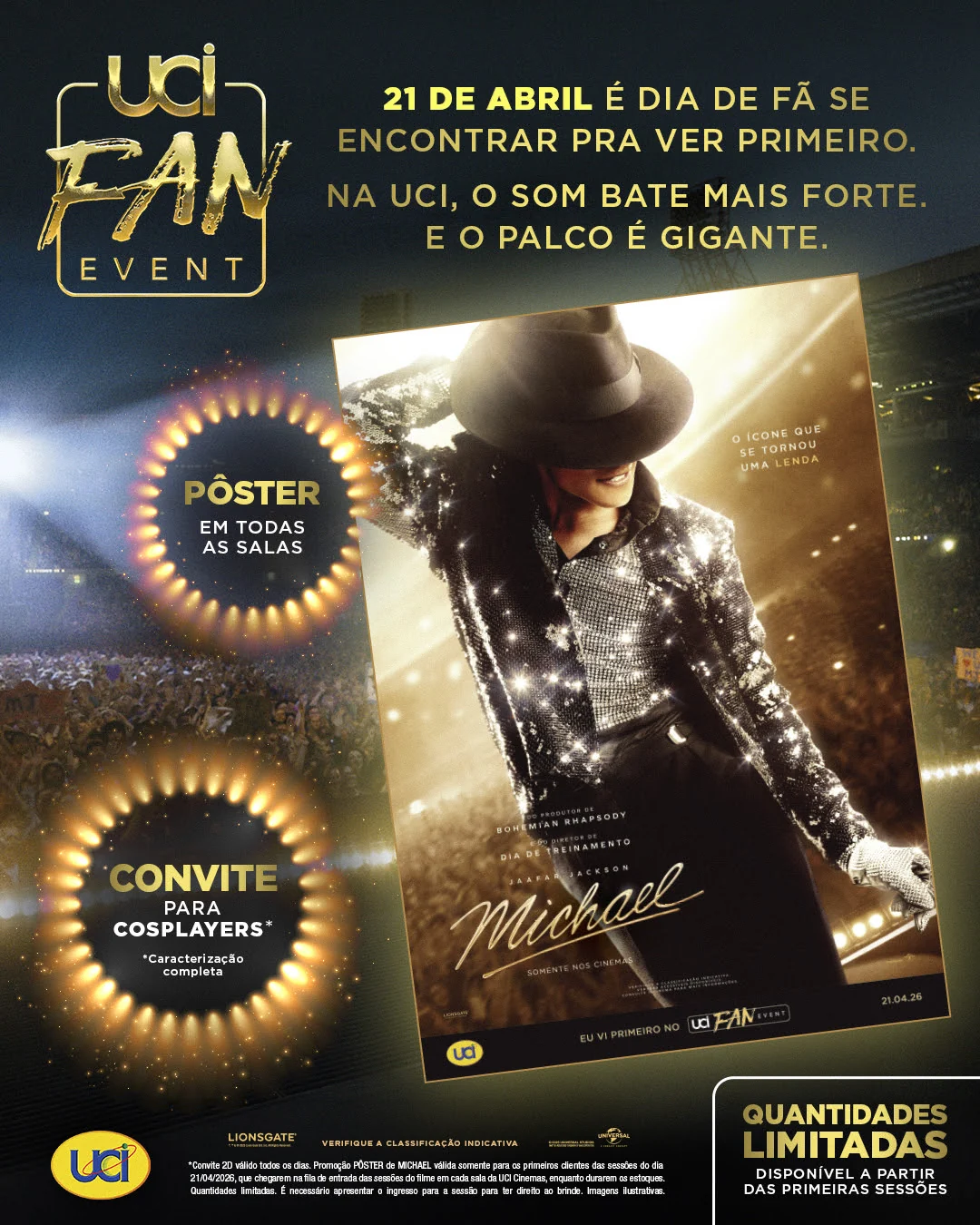 BTS ao vivo, múmia e Michael Jackson agitam a UCI esta semana