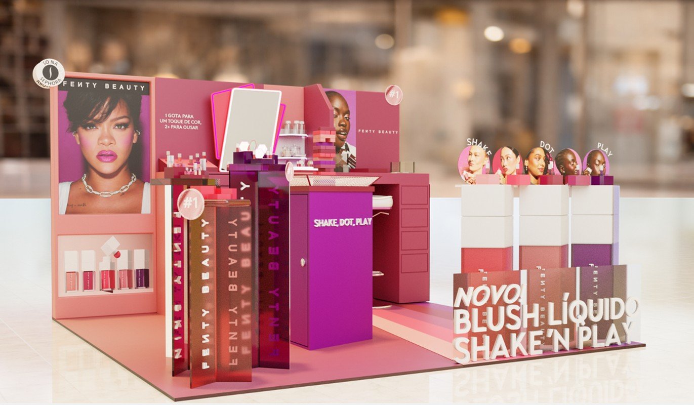 Fenty Beauty unveils new liquid blush in Rio pop-up
