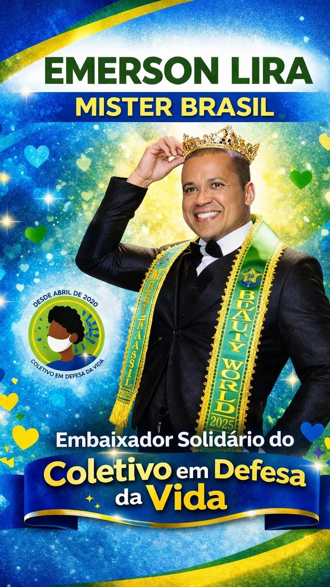 De Mister Brasil a embaixador global da solidariedade
