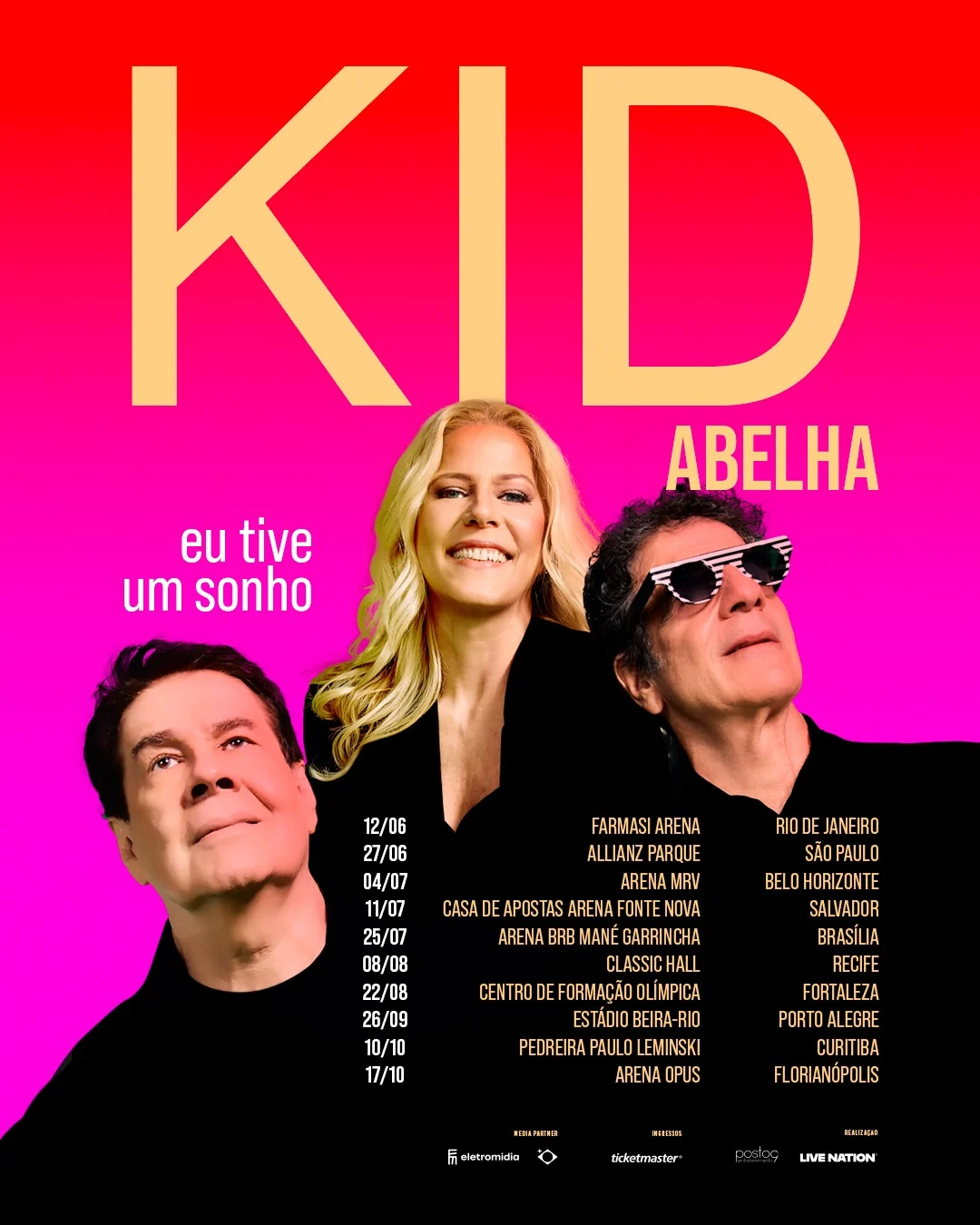 Kid Abelha leva “Eu Tive Um Sonho” aos palcos