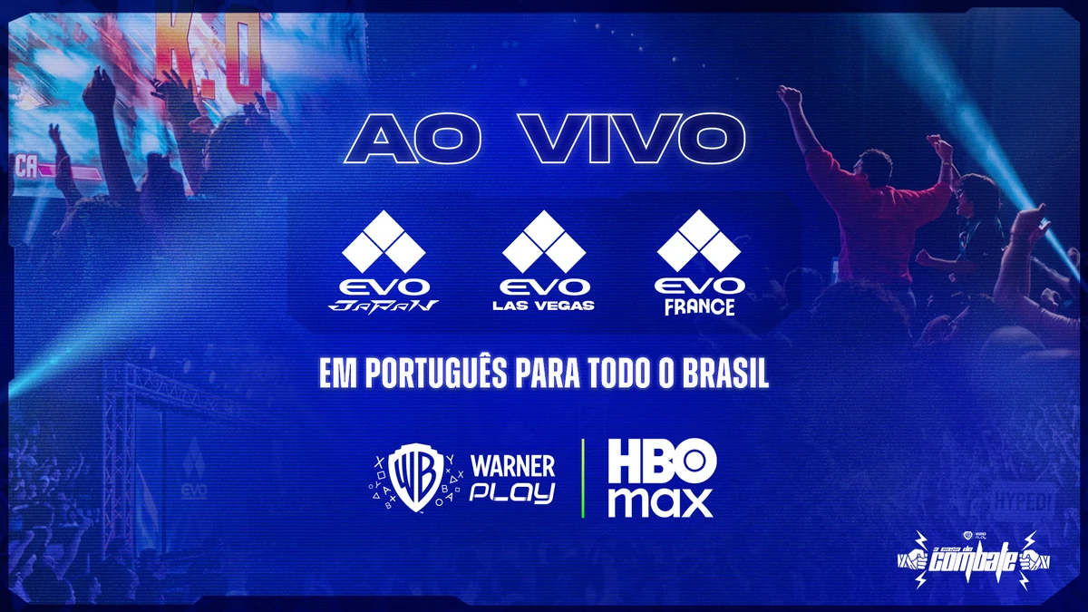 HBO Max transmite ao vivo a EVO 2026 em português