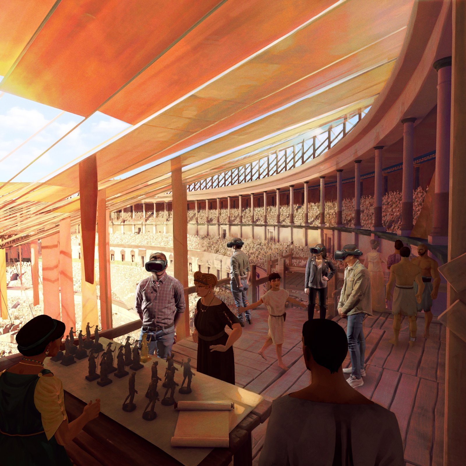 Roma Antiga invade São Paulo em exposição com metaverso