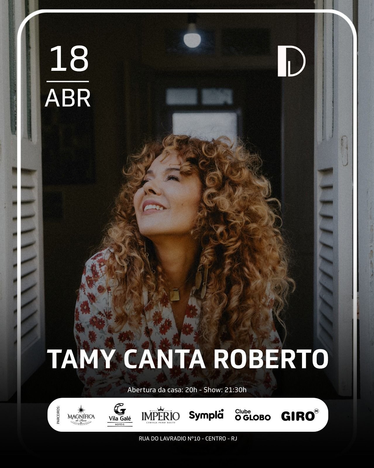 TAMY homenageia Roberto Carlos com show na Lapa