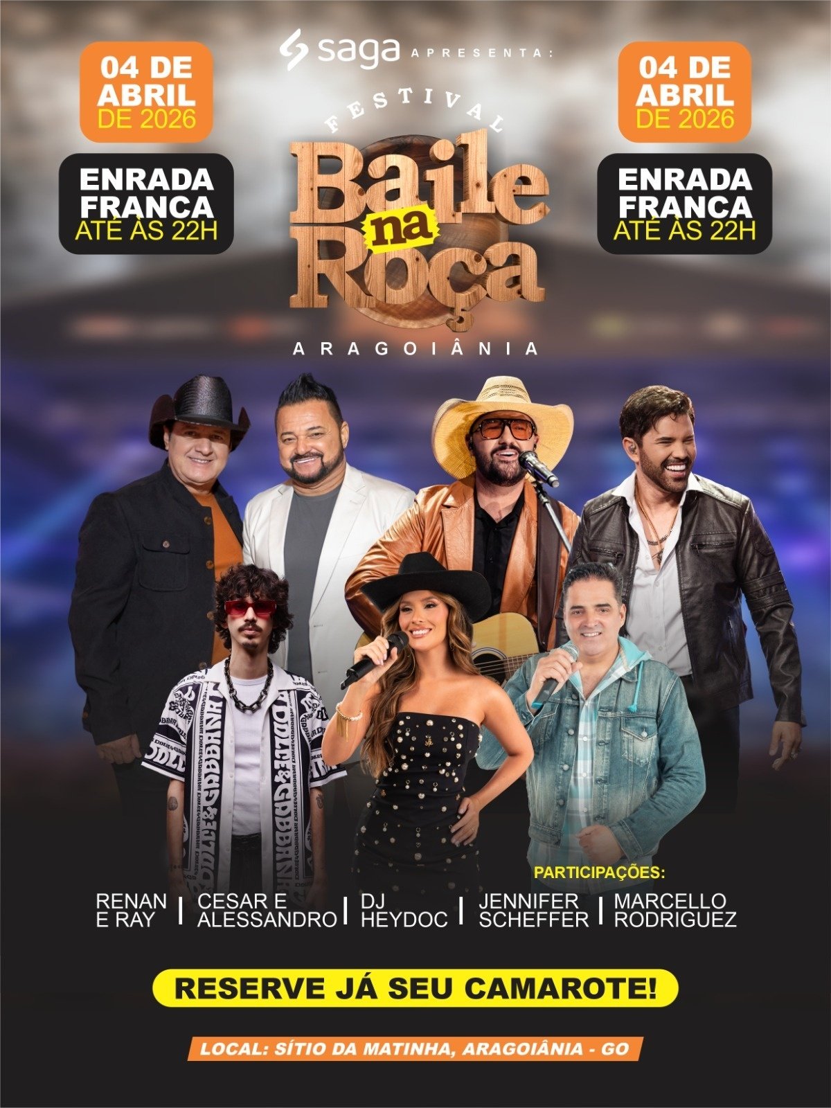 HeyDoc! toca no Baile na Roça no Sábado de Aleluia