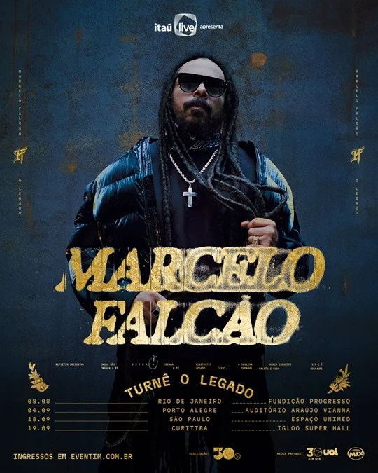 Marcelo Falcão e 30e anunciam turnê "O Legado" por 4 capitais