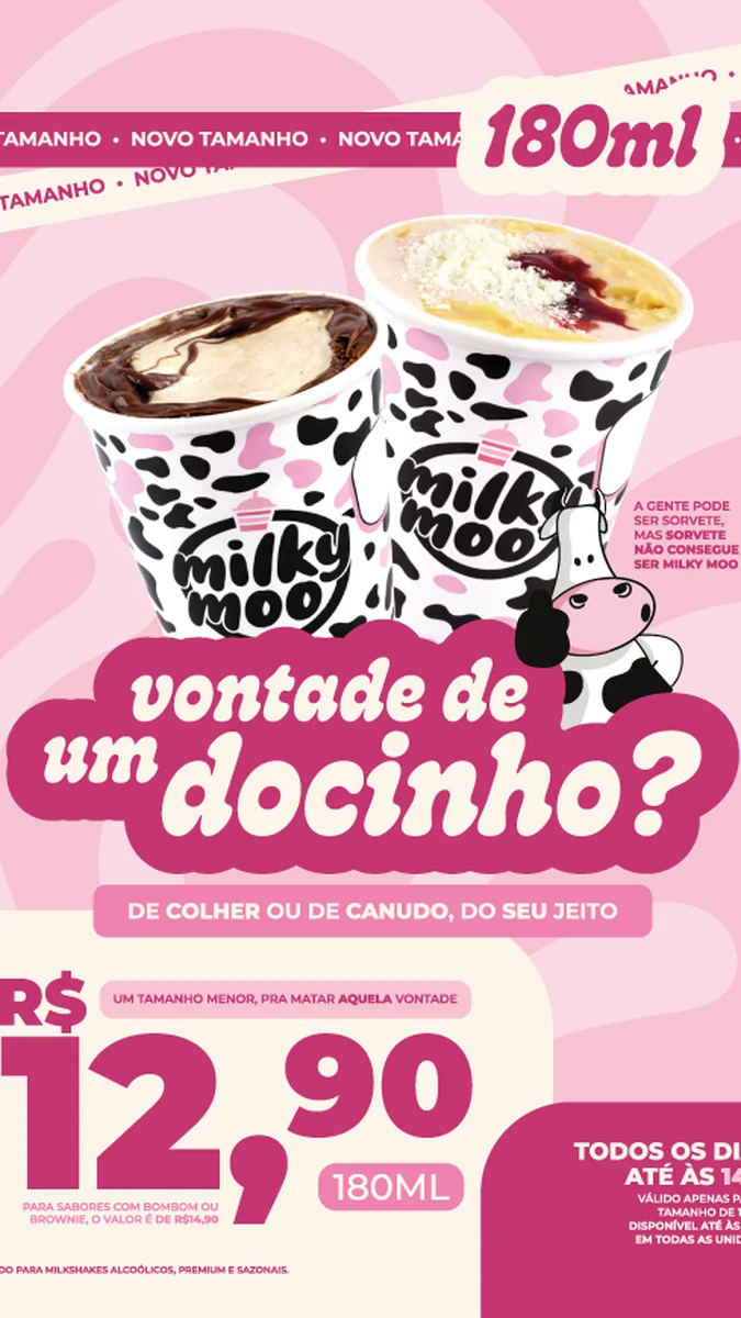 Milky Moo lança 180 ml e cria frente de consumo no pós-almoço