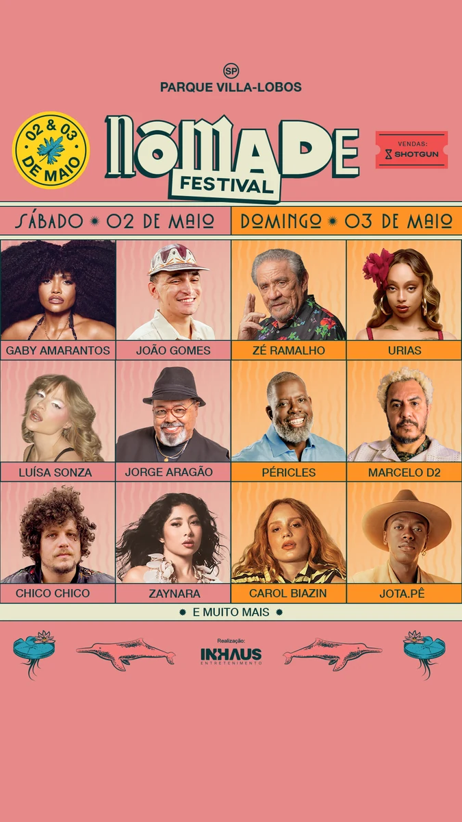 Nômade 2026: Zé Ramalho e astros agitam Villa Lobos