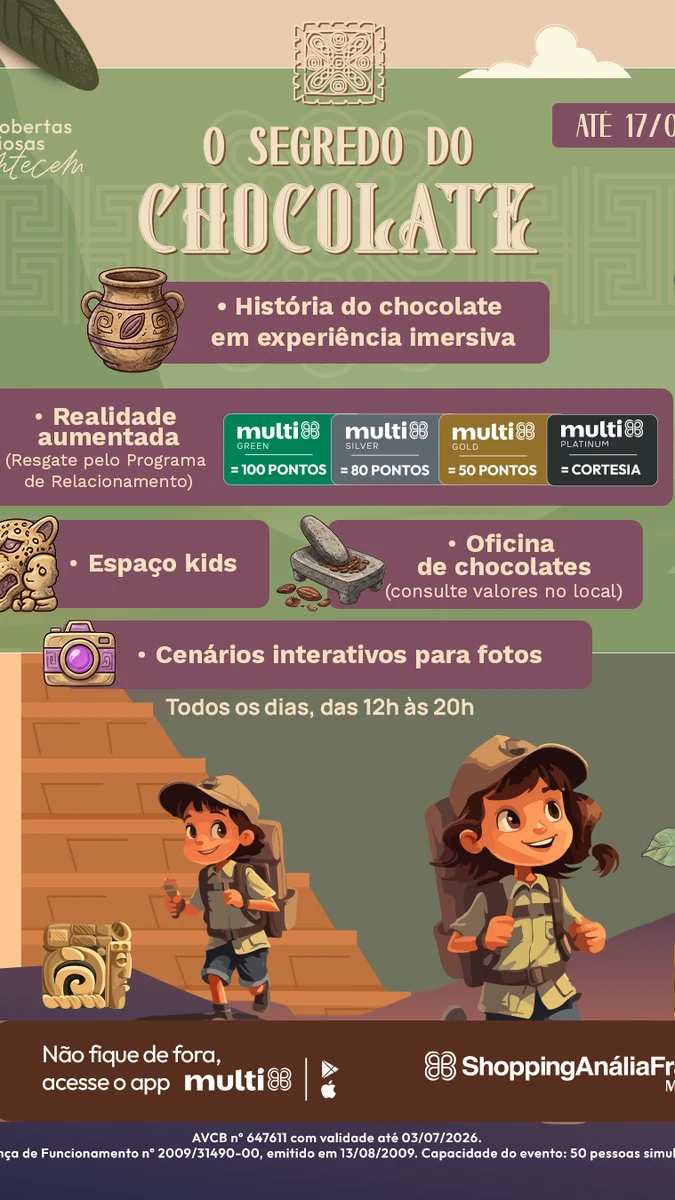 O Segredo do Chocolate chega ao Anália Franco