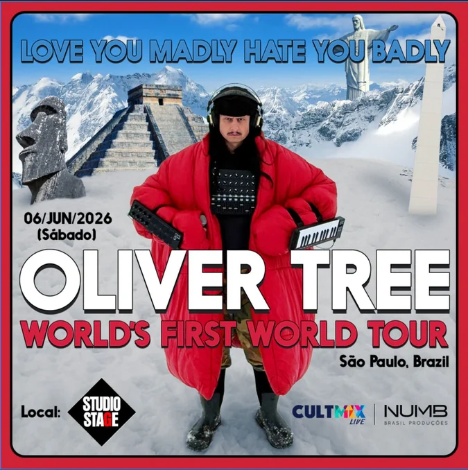 Oliver Tree traz show raro ao Brasil com novo álbum