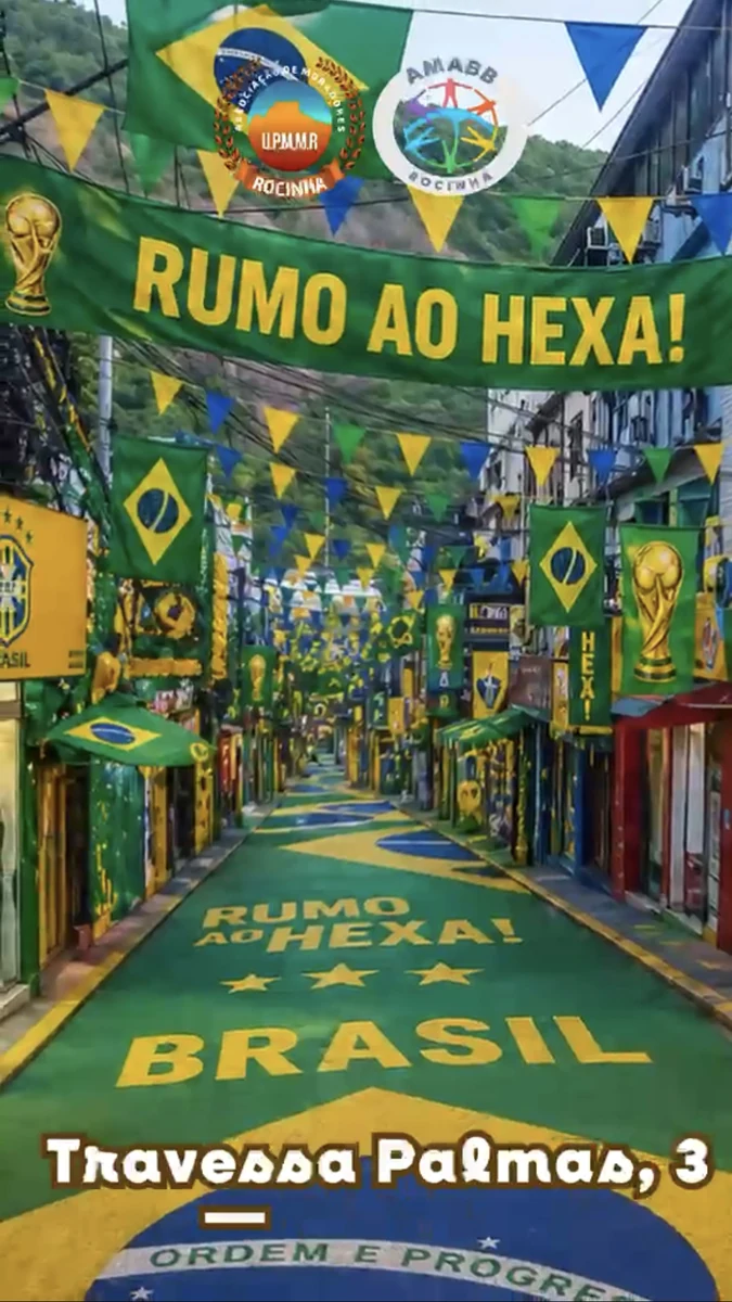 Rocinha vira galeria viva antes da Copa 2026