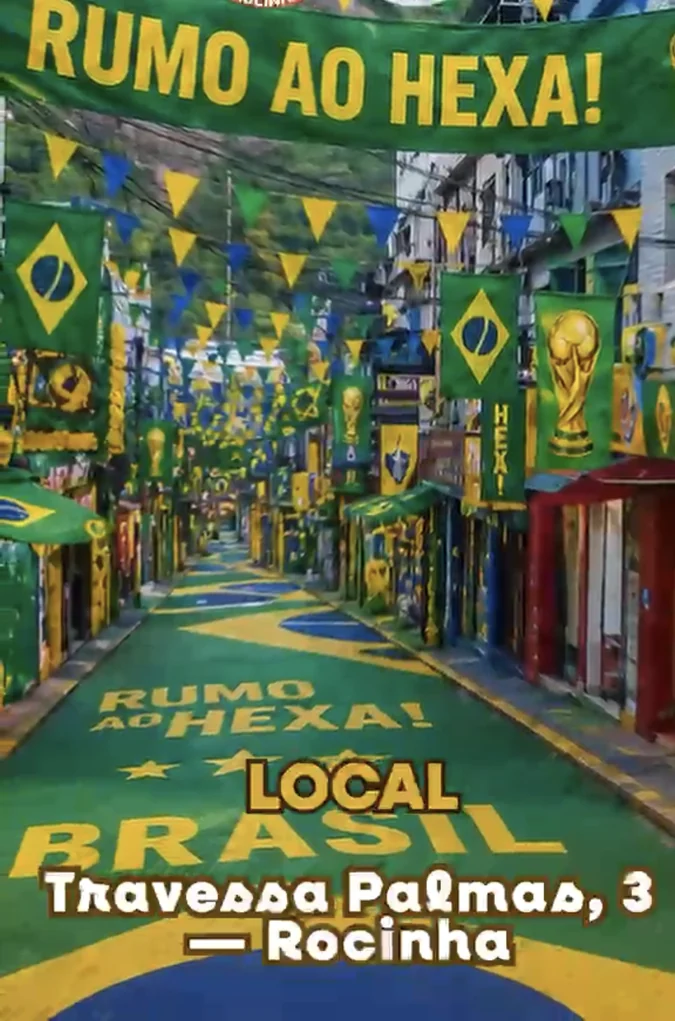 Rocinha vira galeria viva antes da Copa 2026