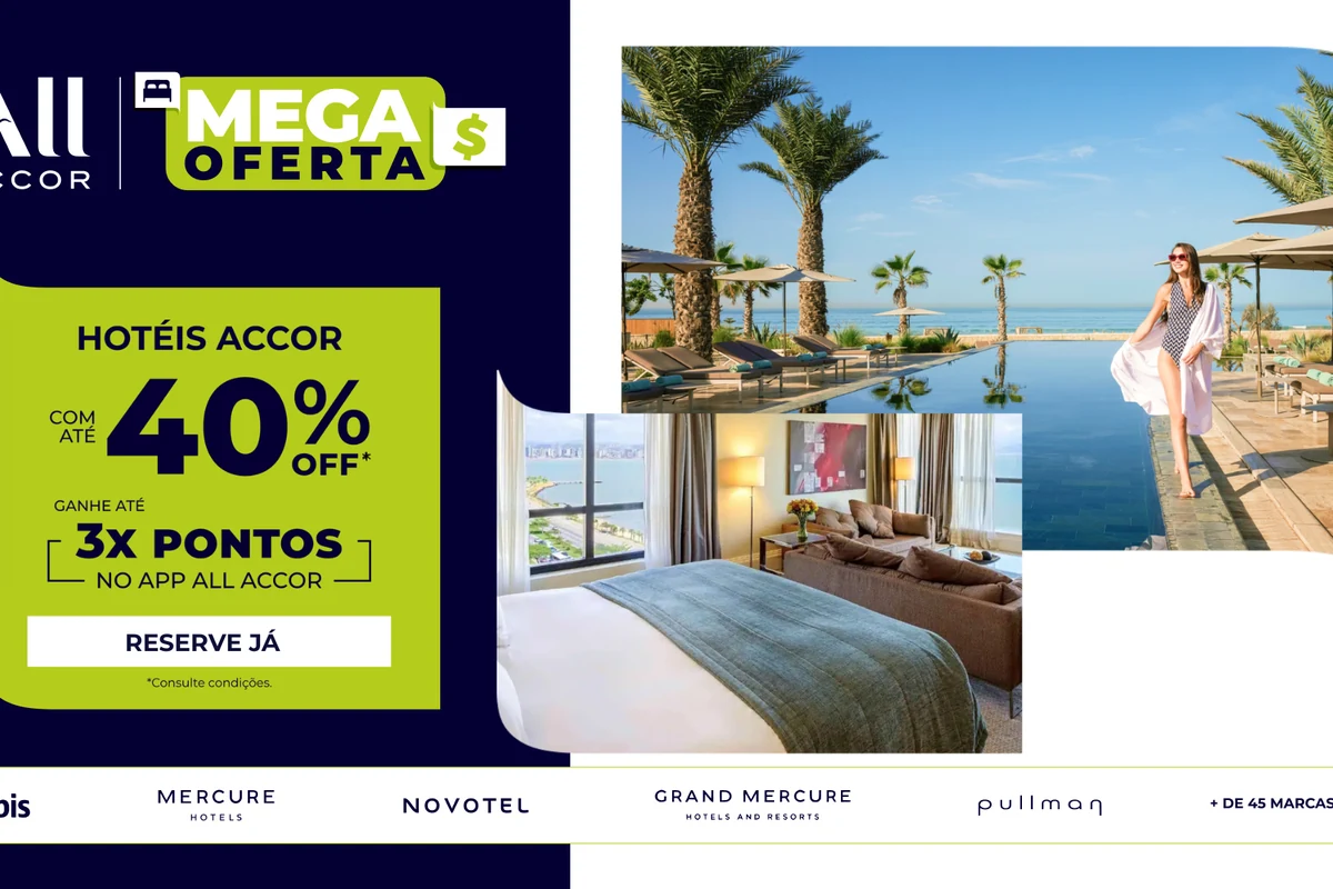 Accor lança Mega Oferta com até 40% off nas Américas