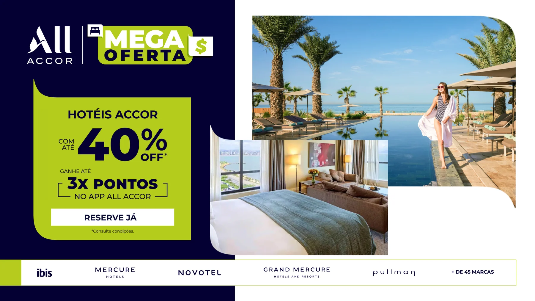 Accor lança Mega Oferta com até 40% off nas Américas