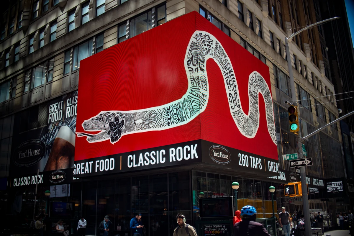 Brazilian art takes over Times Square screens