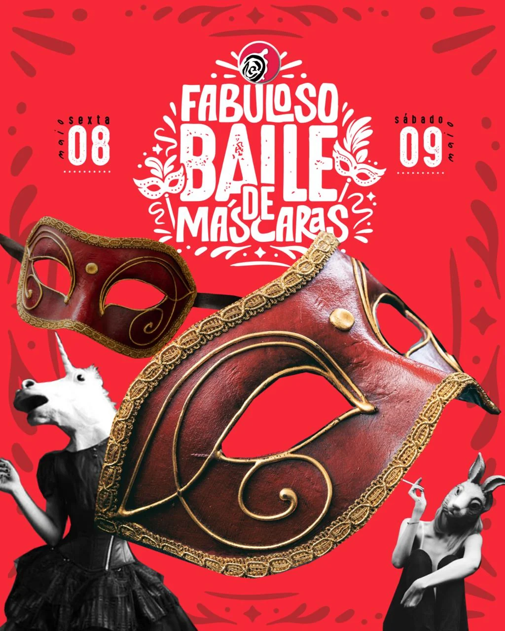 Baile de Máscaras agita Ipanema no Dia das Mães