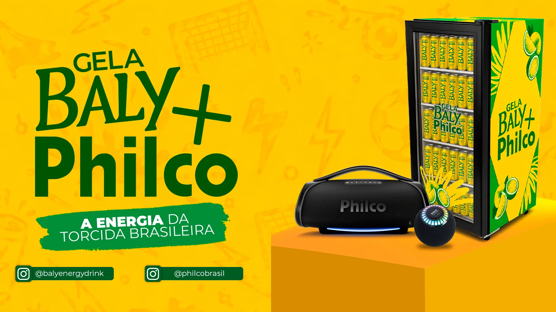 Baly e Philco sorteiam 170 prêmios durante a Copa