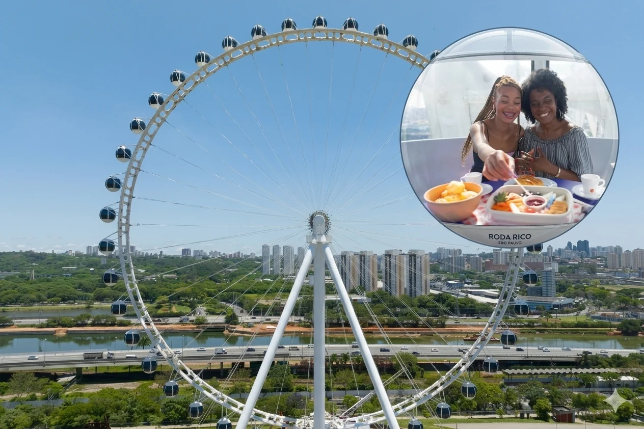 Brunch nas alturas transforma o Dia das Mães em SP
