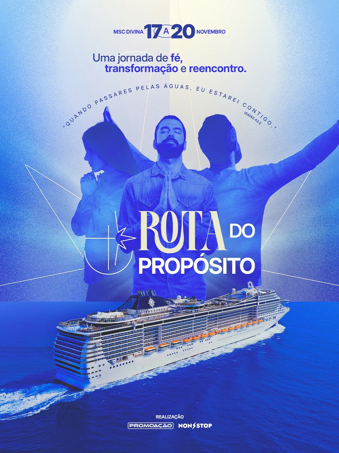 Cruzeiro gospel aposta em fé e reencontro no mar