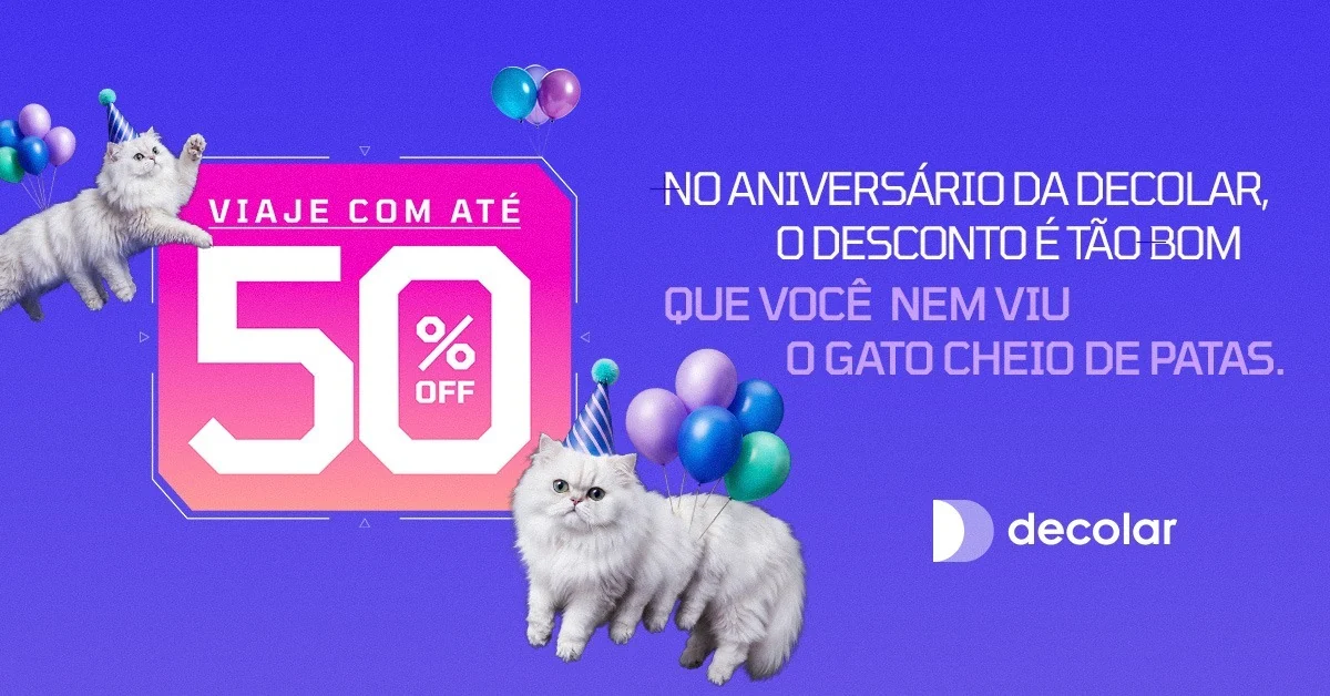 Decolar corta 50% e transforma sonhos em viagens reais