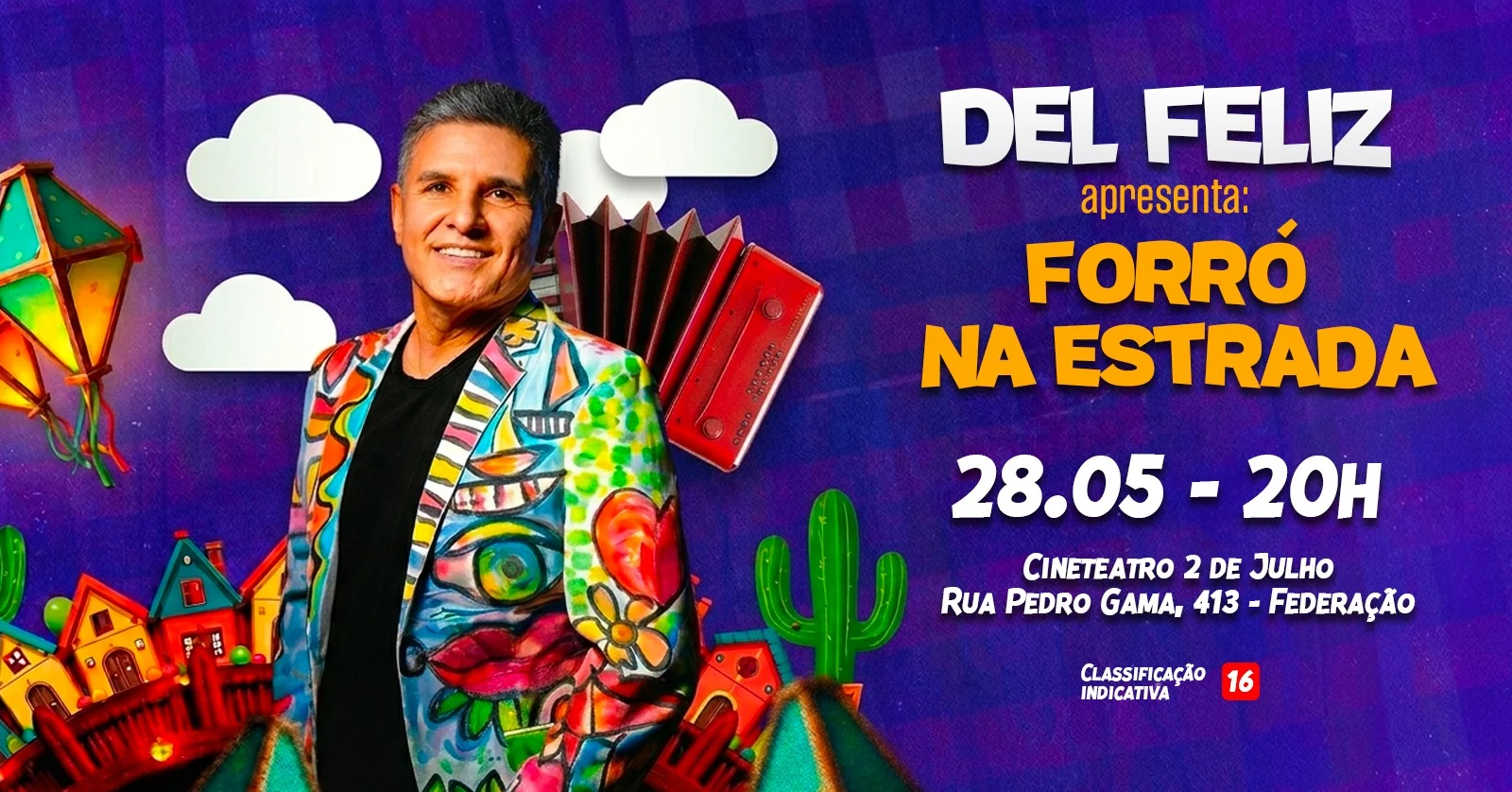 Del Feliz leva as raízes do forró a Salvador em maio