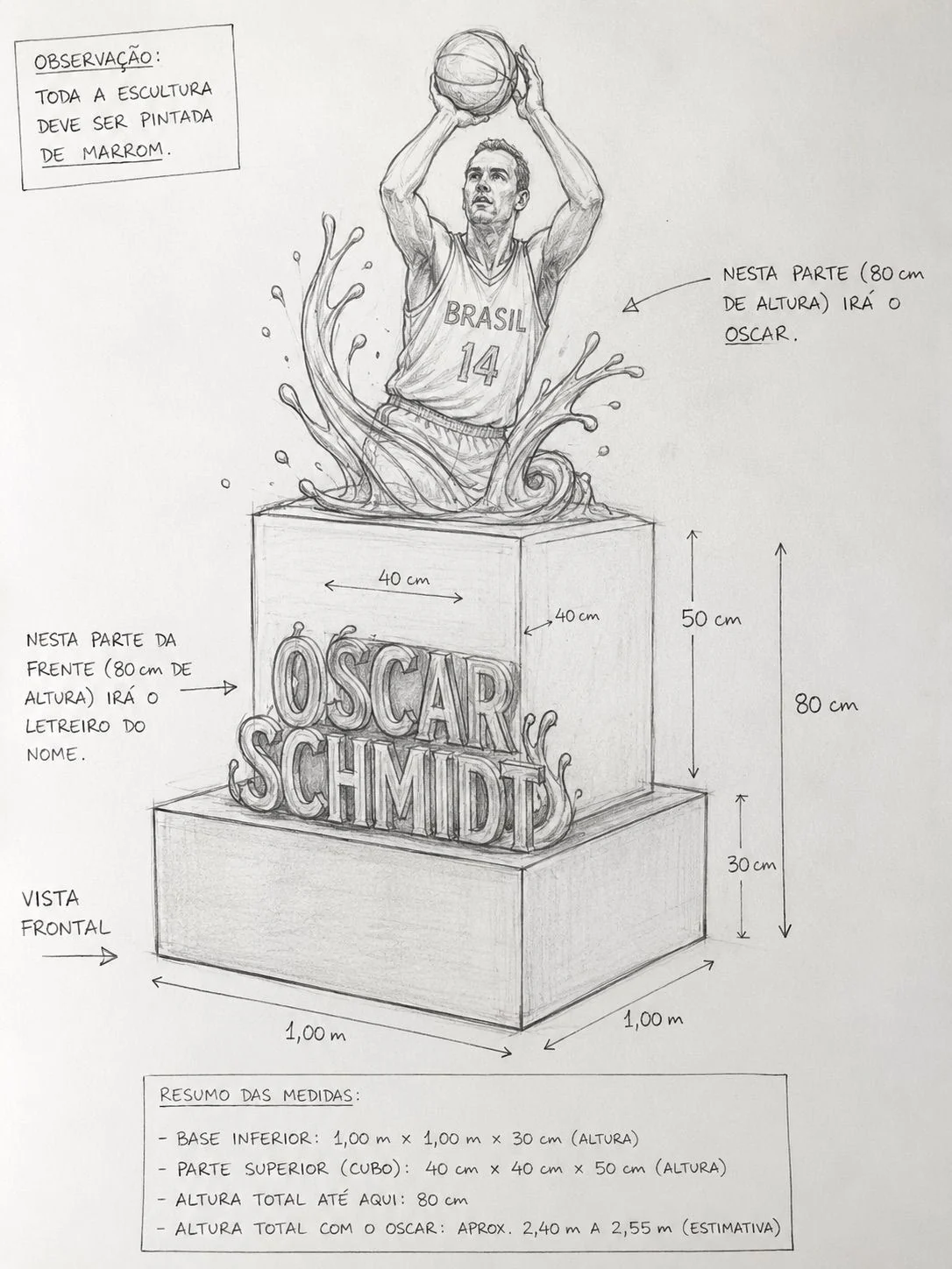 Escultura de chocolate marca fim do Chocolat Brasília