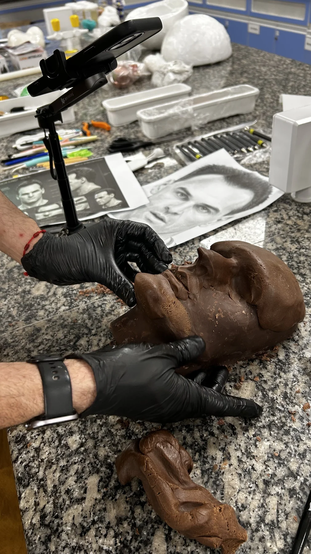Escultura de chocolate marca fim do Chocolat Brasília