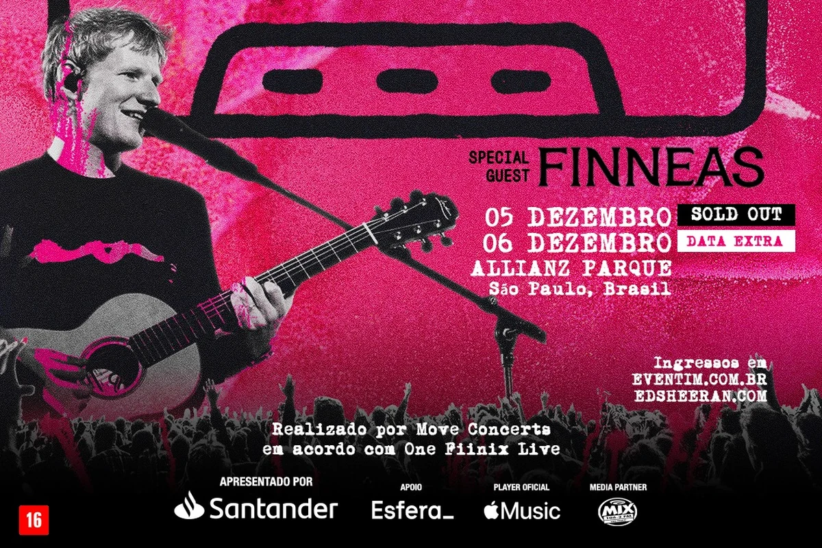Esgotou rápido: Ed Sheeran abre data extra em SP
