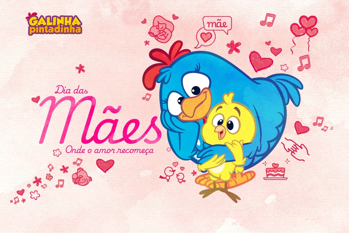 Galinha Pintadinha celebra mães que revivem a infância