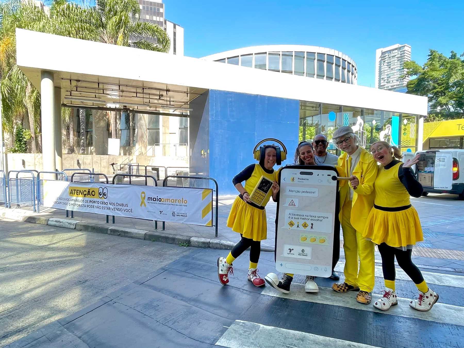 Maio Amarelo leva conscientização ao Terminal Pinheiros 1 Maio Amarelo leva conscientização ao Terminal Pinheiros
