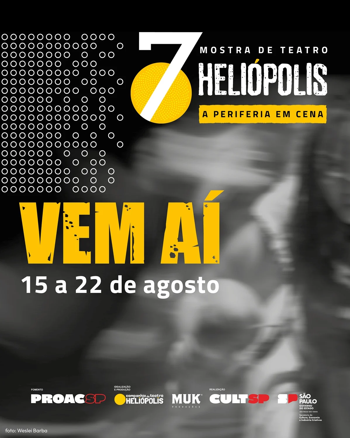 Teatro periférico de SP abre inscrições com cachê de até R$ 15 mil
