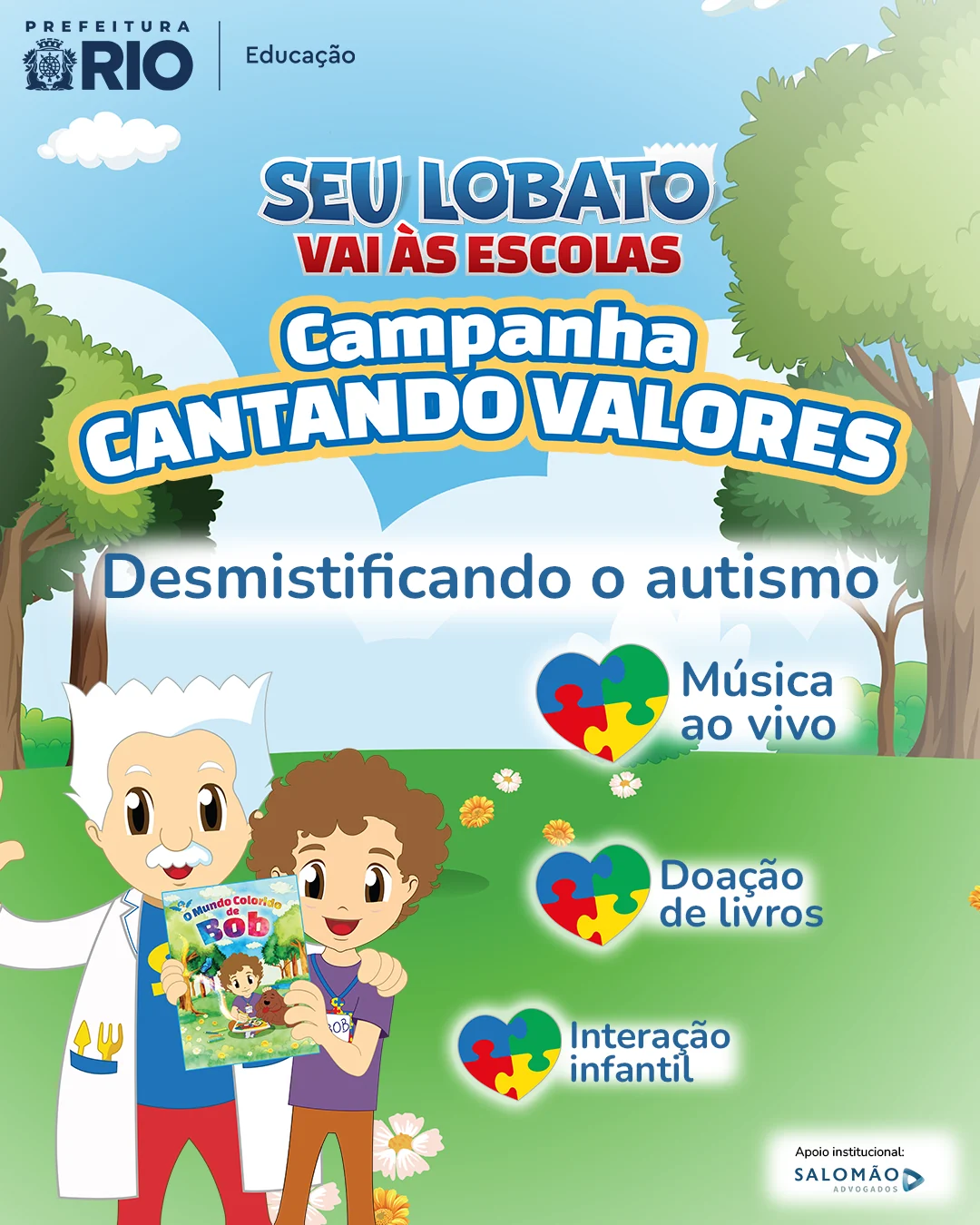 Turma do Seu Lobato leva inclusão real às escolas do Rio