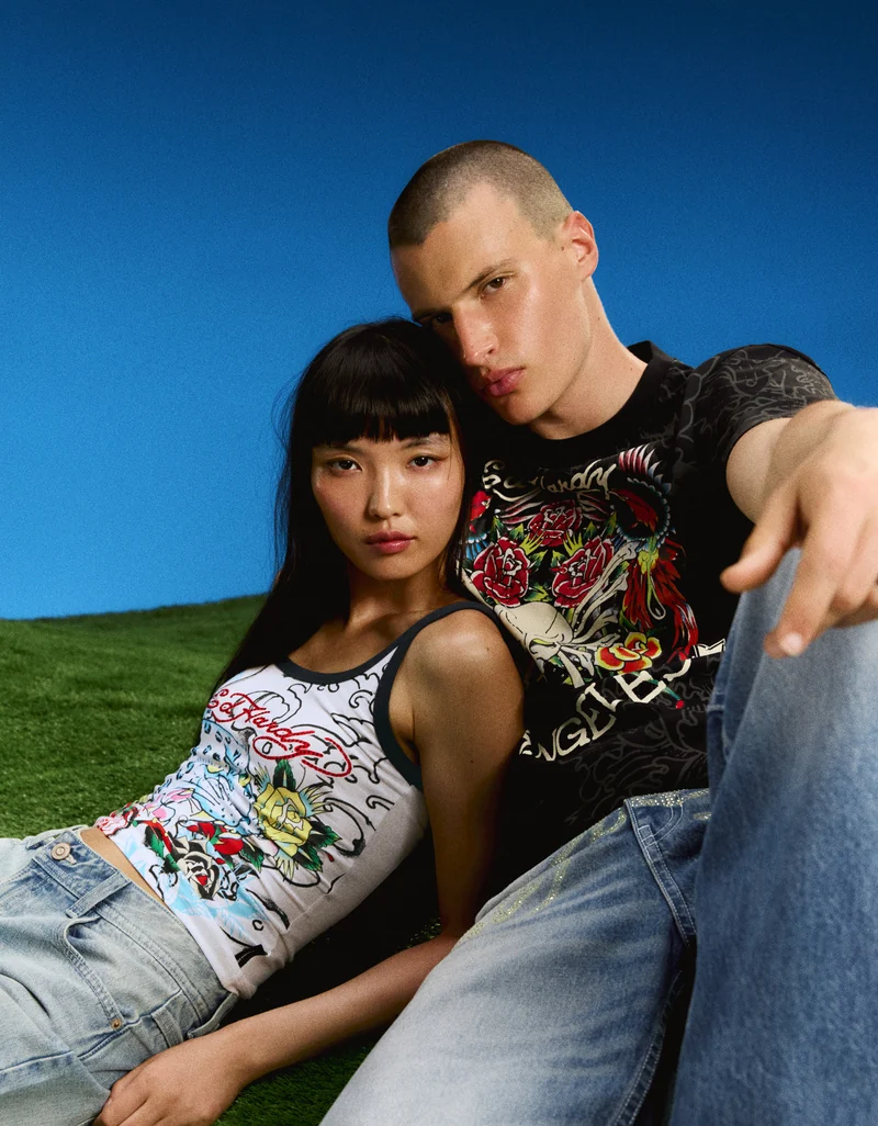 Bershka x Ed Hardy resgata tatuagens icônicas em coleção SS26
