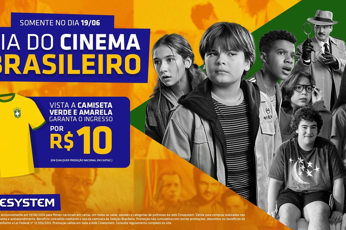Cinema a R$ 10 no Dia do Cinema Brasileiro para quem vestir a Seleção cinema a r 10 no dia do cinema brasileiro para quem vestir a selecao featured