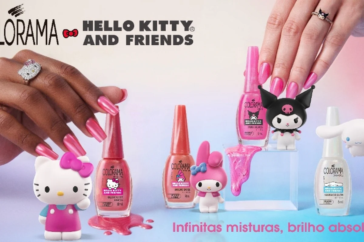 colorama aposta em hello kitty com esmaltes de brilho cromado inedito featured