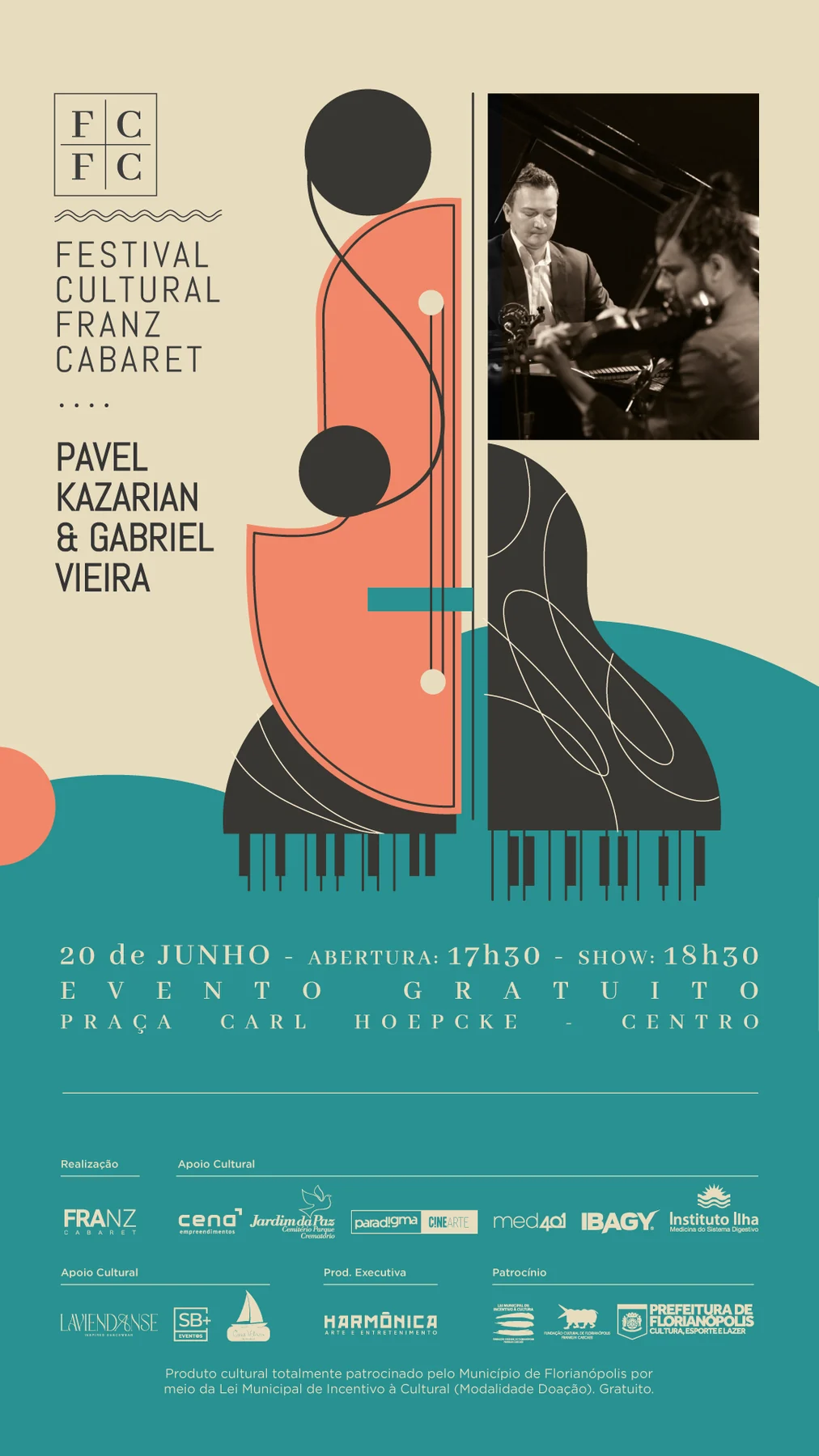 Concerto gratuito une Vivaldi, Beatles e Metallica em Florianópolis